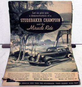 1935 Studebaker Champion Dictator Commander President Sale Brochure Folder Orig