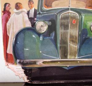 1936 Studebaker Dictator President St Regis Color Sales Brochure Folder Original