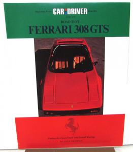 1978 Ferrari 308 GTS Brochure Reprint Car And Driver Road Test Story Original