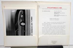 1987 Porsche 944 928S 924S 911 Targa Turbo Press Kit Media Release Rare