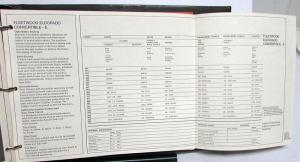 1972 Cadillac Dealer Data Book Sales Reference Guide Calais De Ville Fleetwood