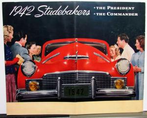 1942 Studebaker President & Commander Color Sales Brochure XL Original