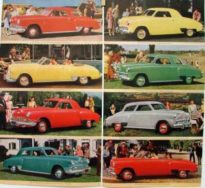 1947 Studebaker Champion & Commander Models Color Sales Brochure Folder Original