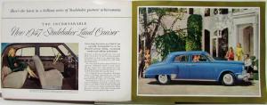 1947 Studebaker Land Cruiser Postwar Motor Car Sales Brochure Folder Original