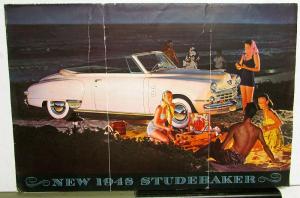 1948 Studebaker Land Cruiser Commander Champion Sales Brochure Folder Original