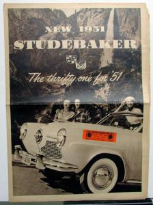 1951 Studebaker Champion Deluxe Commander Land Cruiser Large Brochure Original