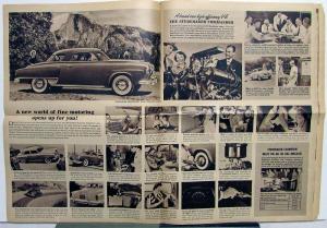 1951 Studebaker Champion Deluxe Commander Land Cruiser Large Brochure Original
