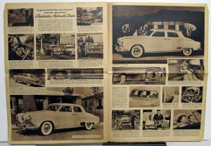 1951 Studebaker Champion Deluxe Commander Land Cruiser Large Brochure Original