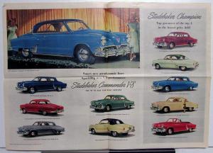 1952 Studebaker Champion Commander V8 Land Cruiser Sales Brochure Large Original