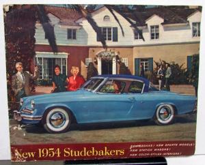 1954 Studebaker Champion Commander Regal Deluxe Landcruiser Brochure Large Orig