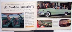 1954 Studebaker Champion Commander Regal Deluxe Landcruiser Brochure Large Orig