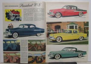 1955 Studebaker Champion Commander President Color Original Sales Brochure