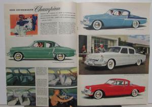 1955 Studebaker Champion Commander President Color Original Sales Brochure