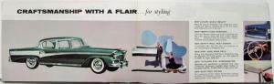 1956 Studebaker Sales Folder Poster Hawk Wagon President Commander Champion