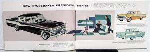 1956 Studebaker Original Sales Brochure Hawk Wagon President Commander Champion