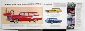 1956 Studebaker Original Sales Brochure Hawk Wagon President Commander Champion