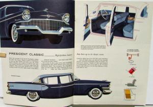 1957 Studebaker Brochure President Commander Champion Deluxe Custom Wagon Hawk