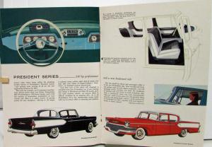 1957 Studebaker Brochure President Commander Champion Deluxe Custom Wagon Hawk