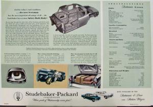 1958 Studebaker Scotsman 2 Door Sedan Color Data Sheet Original