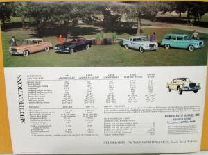 1959 Studebaker Lark 4 Door Hardtop Sedan Wagon Hawk Color Sales Brochure Orig