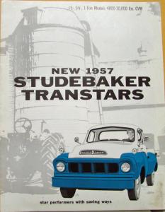 1957 Studebaker Transtars Trucks Sales Brochure Folder Original