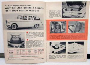 1960 Studebaker Lark Comparison Sales Brochure Corvair Falcon Valiant Rambler