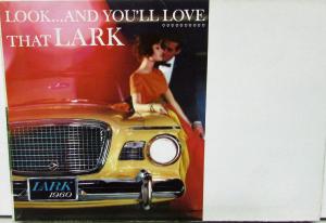 1960 Studebaker Lark Color Sale Brochure Mailer  Convertible Wagon Sedan Hardtop