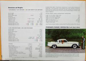 1960 Studebaker Lark Color Sale Brochure Mailer  Convertible Wagon Sedan Hardtop