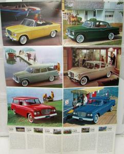 1960 Studebaker Lark Color Sale Brochure Mailer  Convertible Wagon Sedan Hardtop