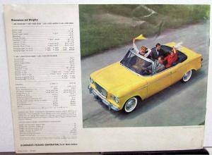 1960 Studebaker Lark Color XL Sales Brochure Convertible Wagon Sedan Hardtop