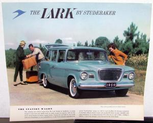 1959 Studebaker Lark Station Wagon Color Data Sheet Original