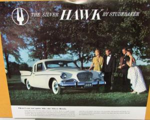 1959 Studebaker Silver Hawk  Color  Data Sheet Original