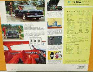1959 Studebaker Lark Hardtop  Color  Data Sheet Original
