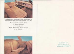1957 1958 Studebaker Packard Golden Hawk 400 Original Color Postcard