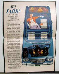 1962 Studebaker Lark With Big Car Comfort Sales Folder Original