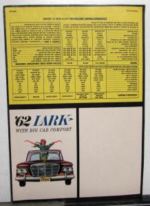 1962 Studebaker Lark With Big Car Comfort Sales Folder Original