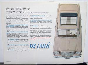 1962 Studebaker Lark Color Sales Brochure Original Endurance Built