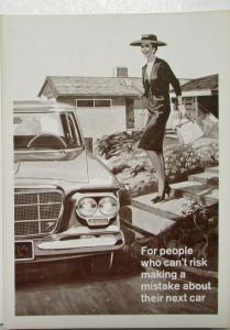 1962 Studebaker Lark Sales Folder Bus Reply Card Test Drive Targeting Teachers