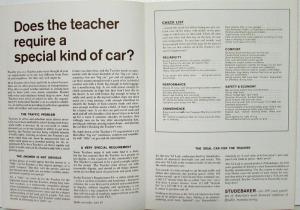 1962 Studebaker Lark Sales Folder Bus Reply Card Test Drive Targeting Teachers