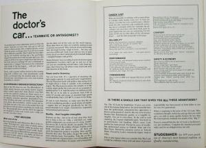 1962 Studebaker Lark Sales Folder Bus Reply Card Test Drive Targeting Doctors