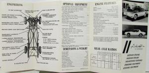 1963 Studebaker Avanti Style Equipment Chassis Specs White Sales Folder Orig