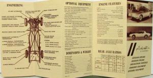 1963 Studebaker Avanti II Styling Equipment Chassis Specs Sales Folder Original