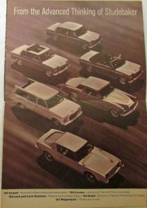 1963 Studebaker Sales Folder Avanti Lark Cruiser Hawk Original