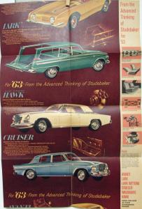 1963 Studebaker Sales Folder Avanti Lark Cruiser Hawk Original