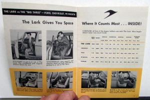 1959 Studebaker Lark & Wagon Comparison Ford Chev Plymouth Rambler Brochure