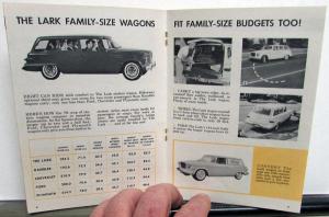 1959 Studebaker Lark & Wagon Comparison Ford Chev Plymouth Rambler Brochure