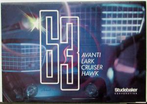 1963 Studebaker Avanti Lark Cruiser Hawk Full Line Color Sales Folder Original