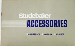 1965 Studebaker Accessories Original Sales Brochure Commander Daytona Cruiser