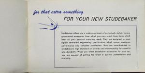 1965 Studebaker Accessories Original Sales Brochure Commander Daytona Cruiser
