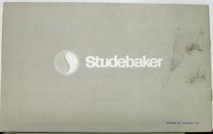 1965 Studebaker Accessories Original Sales Brochure Commander Daytona Cruiser